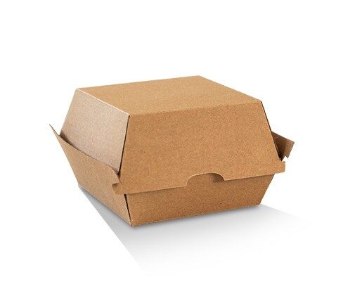 150-250 pcs Burger Box/Brown Corrugated Plain/Brown