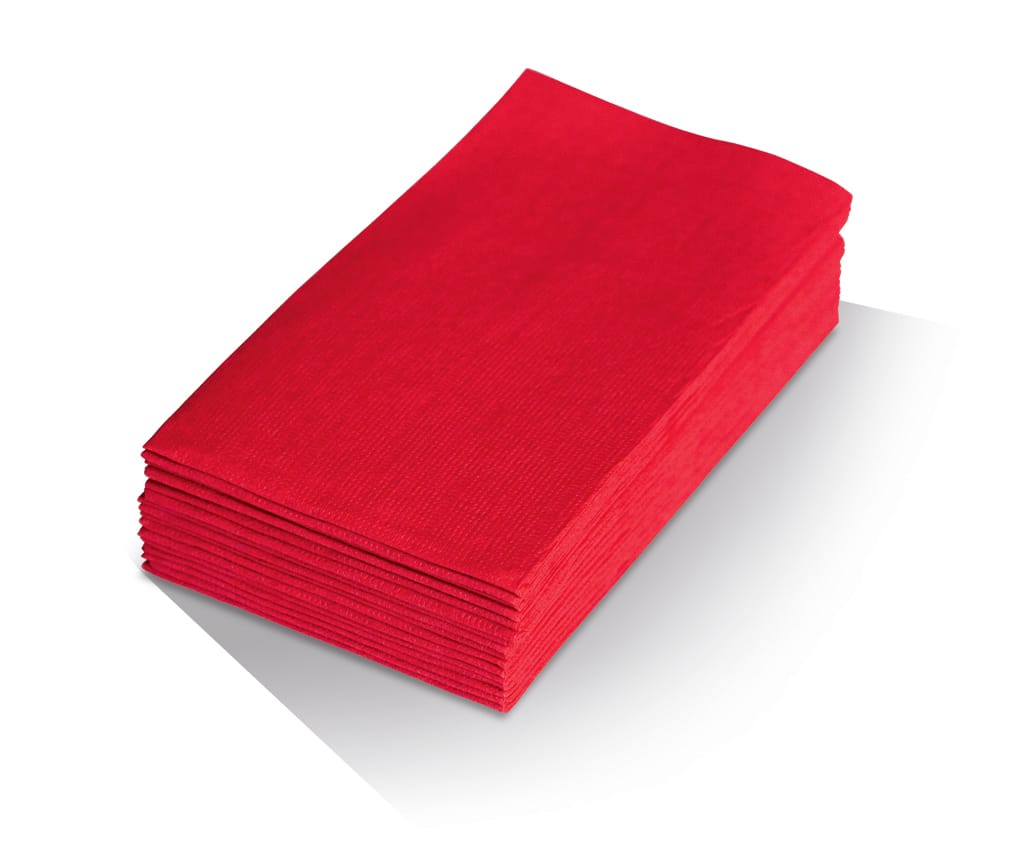 Red Quilted 2ply Dinner Napkin -1/8 GT fold 1000 pcs