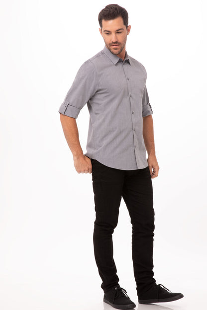 Modern Chambray Men's Dress Shirt