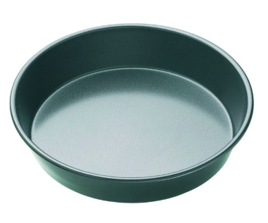 MasterPro Non-Stick Round Deep Pie/Cake Pan Black 24x24x5cm
