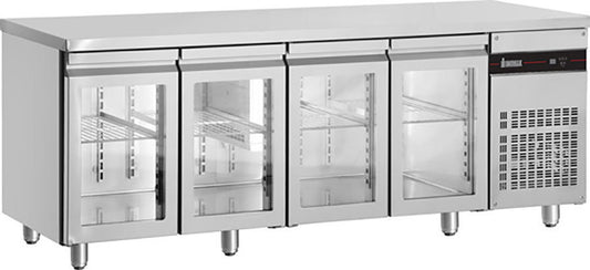 Glass Undercounter Fridge 2240M-UBI7224G