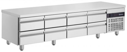 Inomak Stainless Steel Undercounter Fridge 2240M - UBI7224