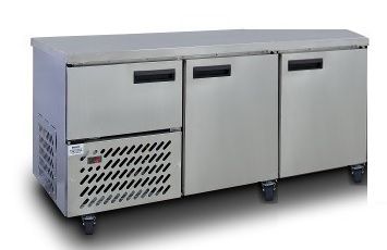 Stainless Steel Slimline Fridge 2 1/2 Doors