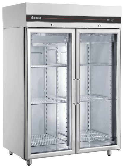 Inomak Double Door Upright Glass Fridge 1432L - UFI1140G