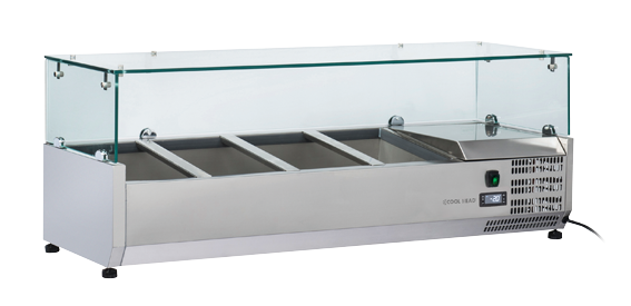 Anvil 1200 Glass Refrigerated Ingredient Well - VRX1200