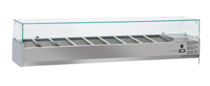 Anvil 2000 Glass Refrigerated Ingredient Well - VRX2000