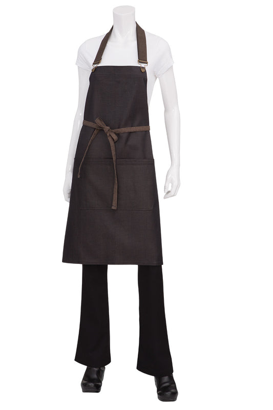 Boulder Black Bib Apron