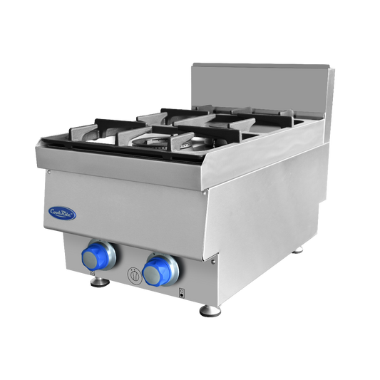 Product image of CookRite AT65G2B-C-LPG 2 Burner Cook Top 650 Lpg