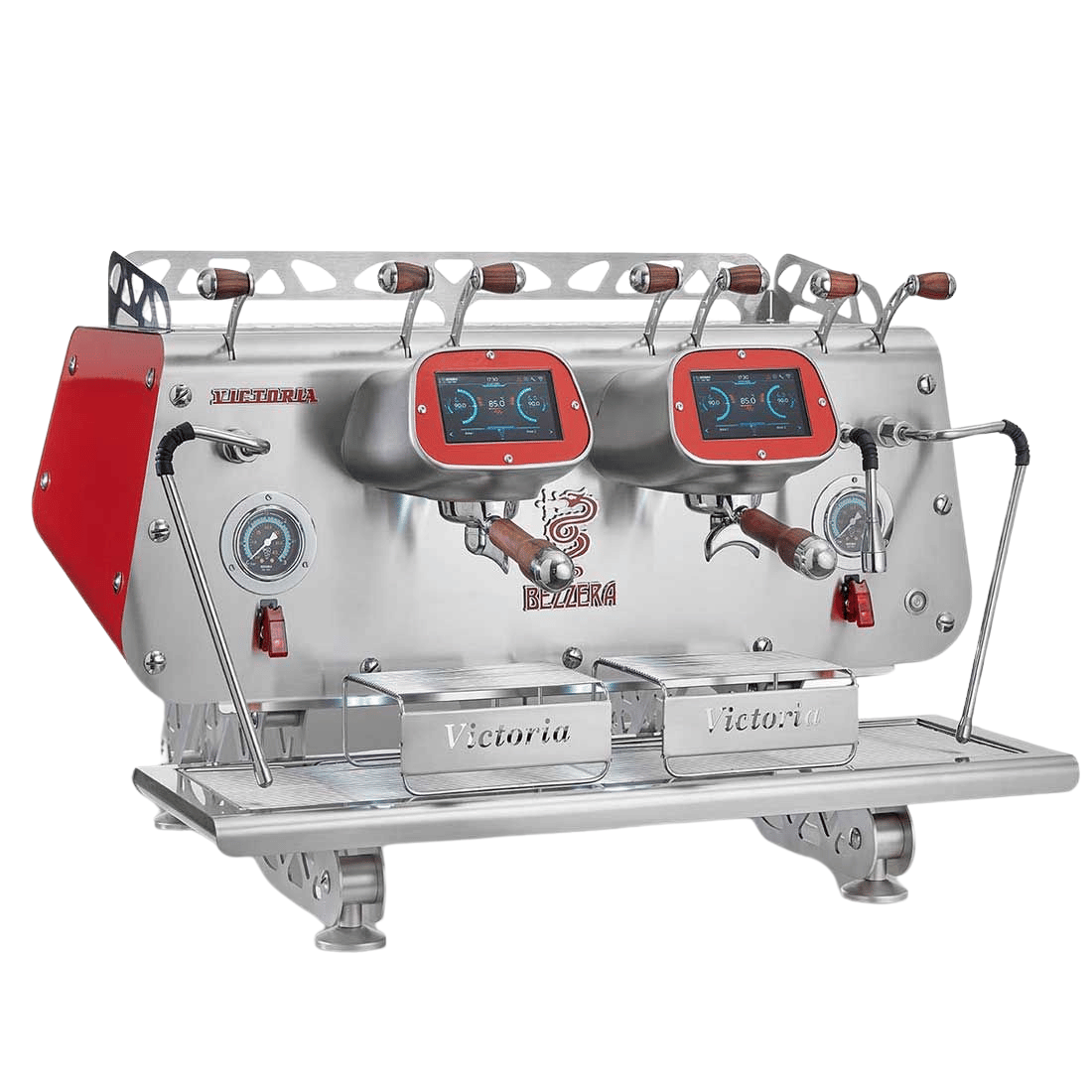 Bezzera VICTORIA Red 2-Group Professional Espresso Machine - BZVICTORIA2R FED