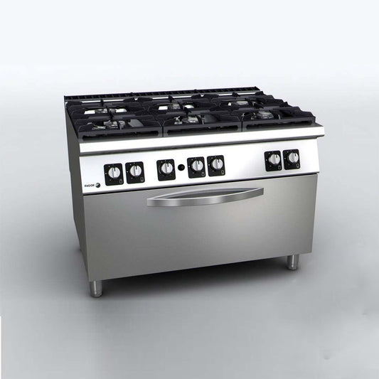 Kore 900 Series Gas 6 Burner with Gas Oven - C-G961OPH