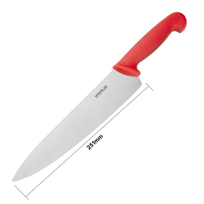 Hygiplas Cooks Knife Red - 254mm