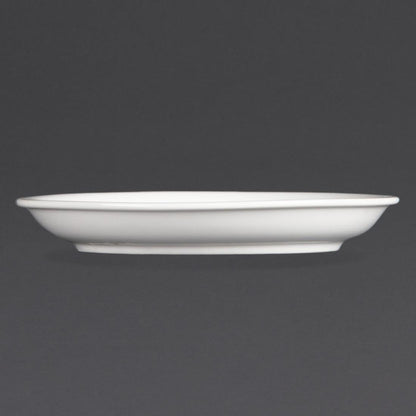 Olympia Whiteware Cappuccino Saucer - 10oz (Box 12)
