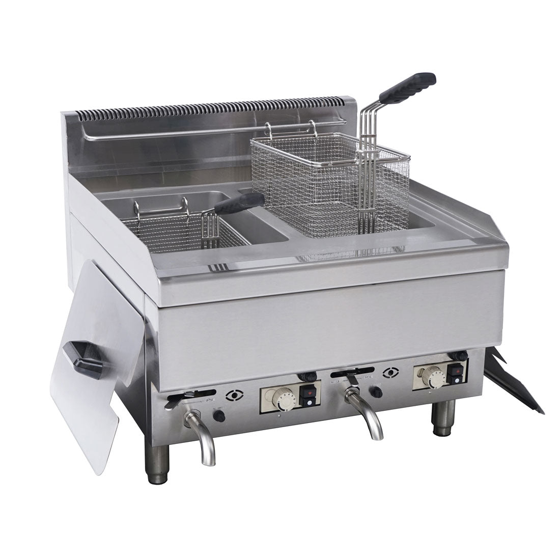 Countertop 2x10L Natural Gas Fryer JUS-TRC-2