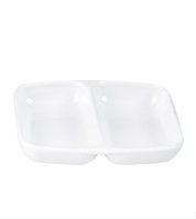 M/Mine Divided Dish-85X70Mm, White