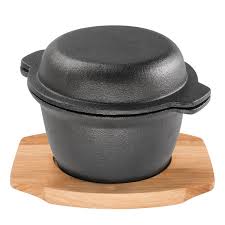 Garlic Pot 11.8cm with Maple Tray