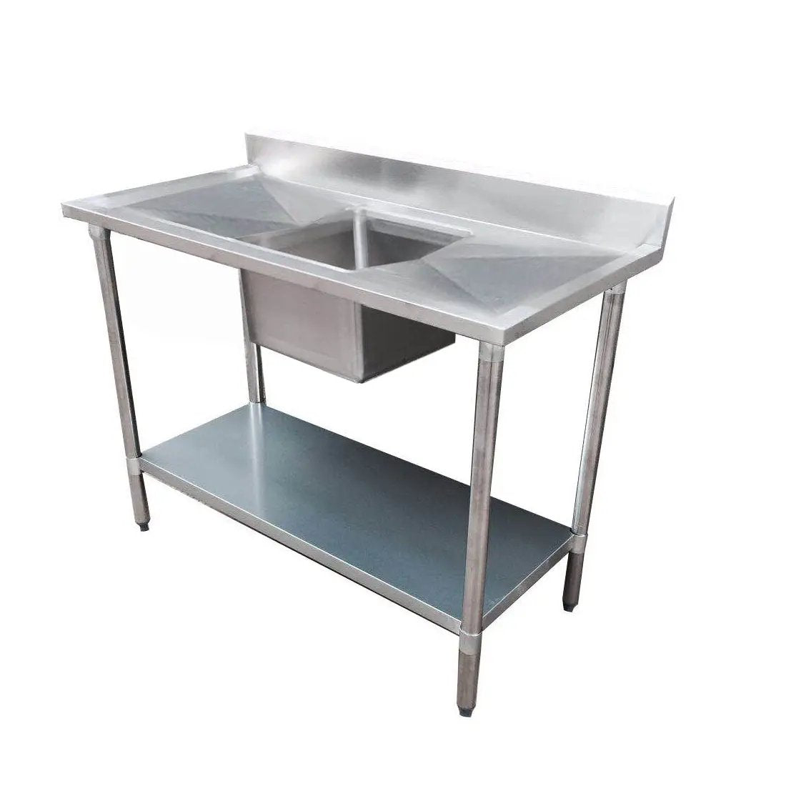 Modular System Single Sink Bench Right Handed 1500x700x900mm - 1500-7-SSBR FED