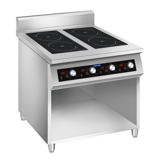 Electmax 700 Series Induction 4-Burner Cooker with Splashback EIC7-800P FED