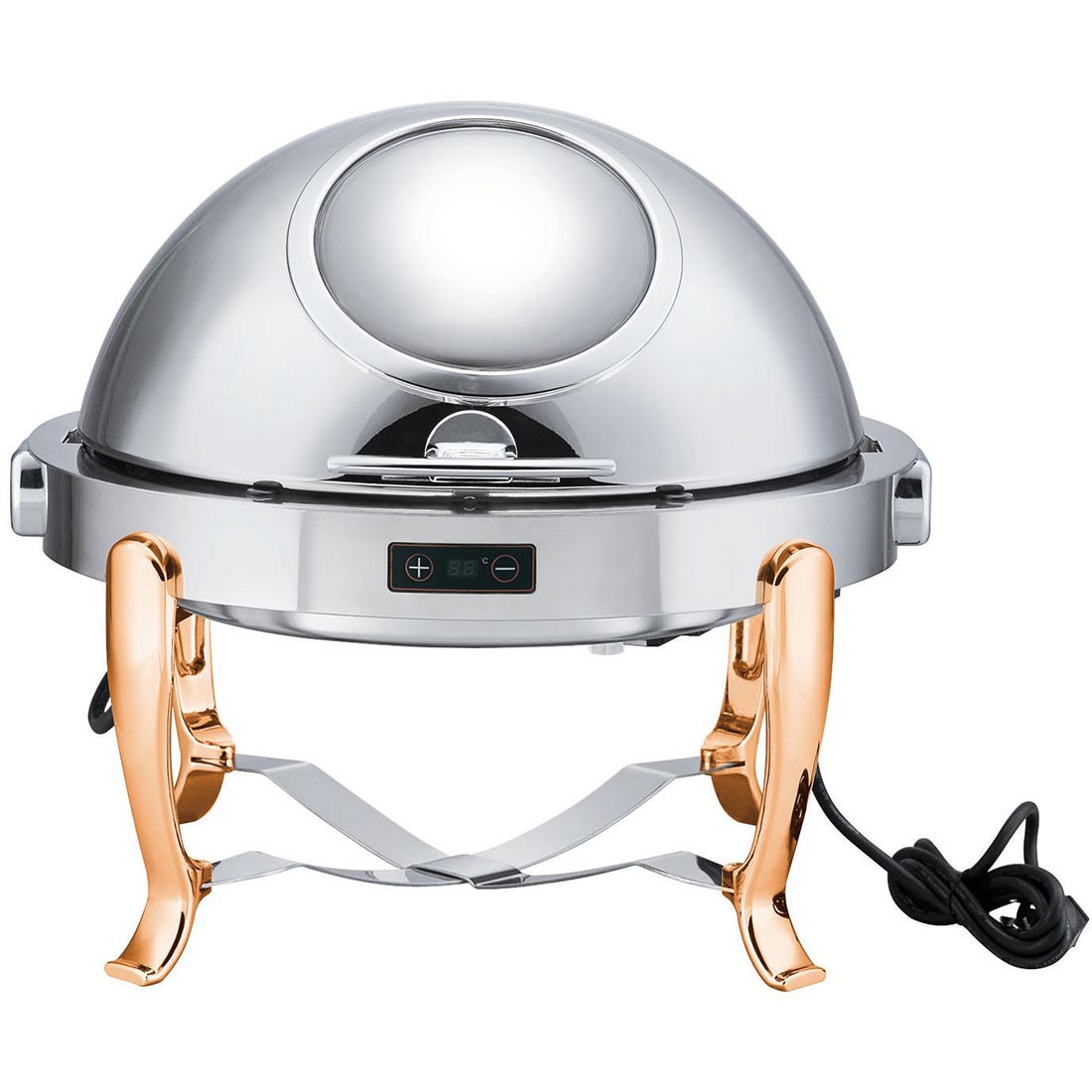 Ex-Showroom: Round Chafing Dish with Gilt Legs - KGTCS6803