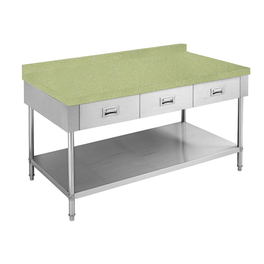 Green Splashback for Stone Kitchen Bench