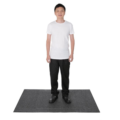 Jantex Entrance Mat Steel Colour - 0.9x1.5m
