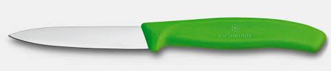 Paring Knife, Straight Edge 8cm - Green