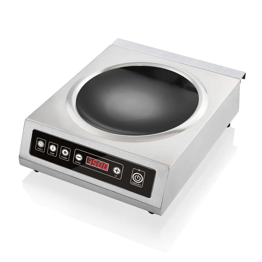 Benchstar Stainless Steel Induction Wok w/ LED Display IW350 FED