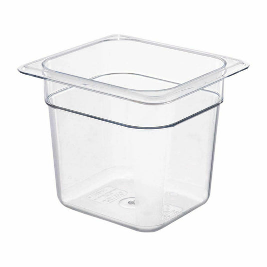 Clear Poly 1/6 Gastronorm Pan