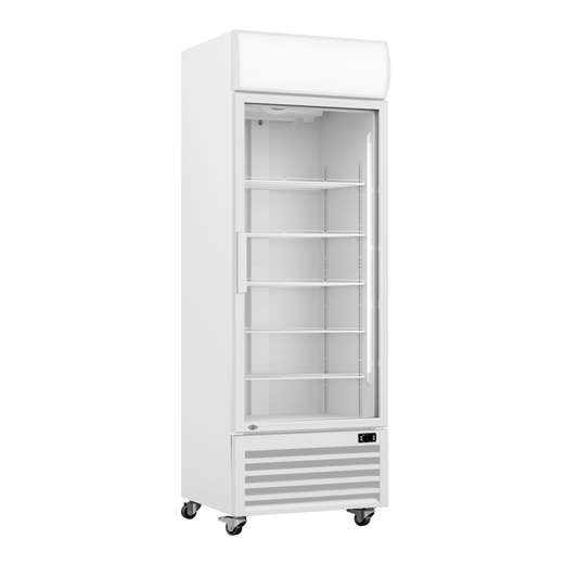 Single Glass Door Colourbond Upright Drink Fridge White LG-540P