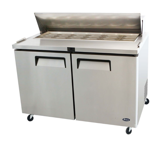 Product image of 2DOOR SANDWICH PREPTABLE FRIDGE 1225MM MSF8306