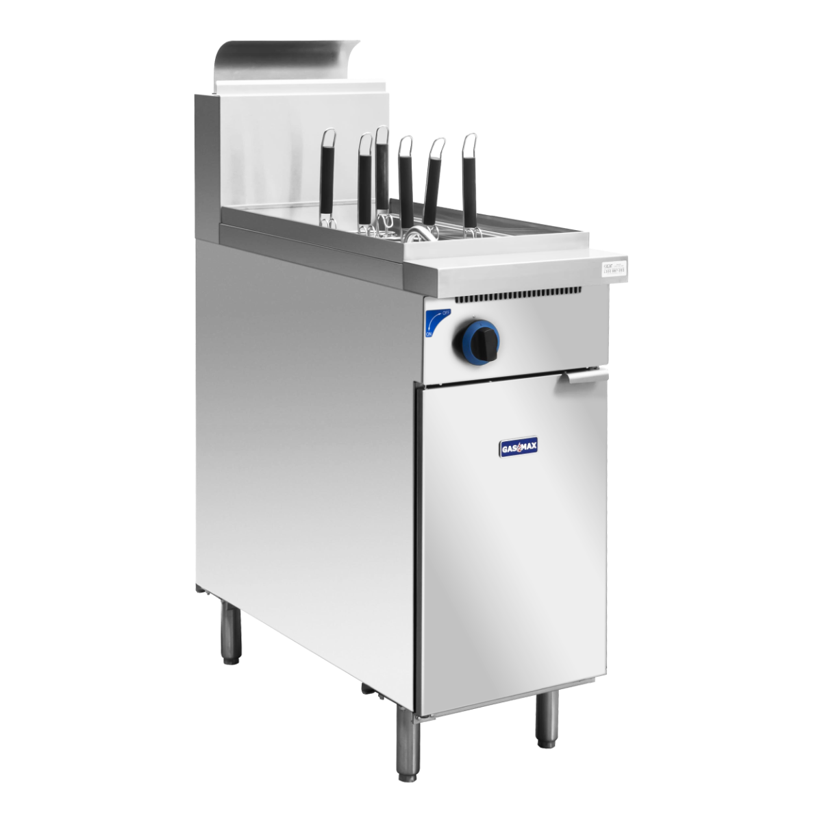 Gasmax V Pan Natural Gas 6 Baskets Pasta and Noodle Cooker PC150-6 FED