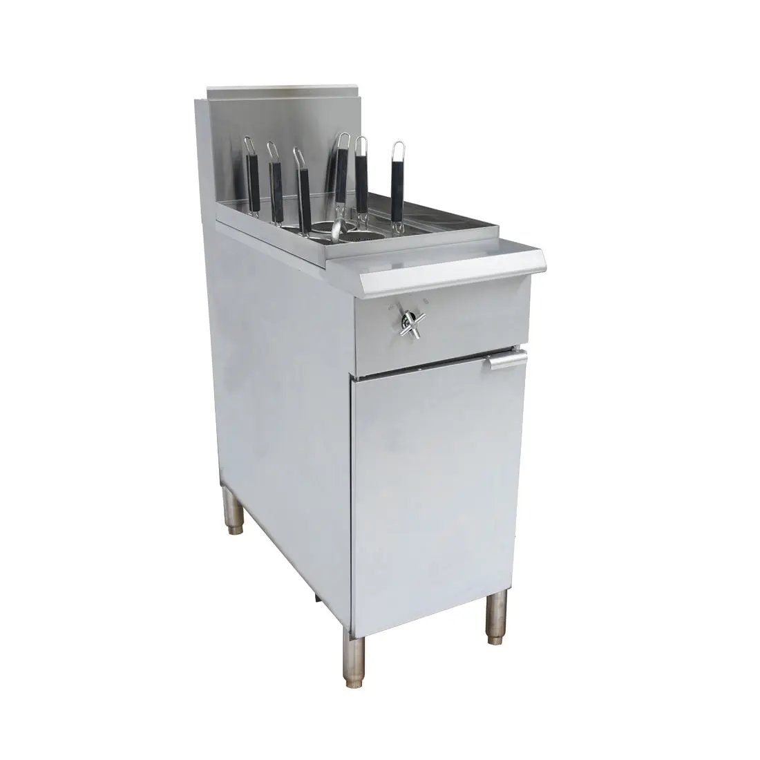 PC150-9 - V Pan Natural Gas 9 Baskets Pasta and Noodle Cooker FED