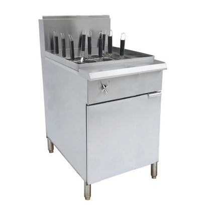 PC150-9 - V Pan Natural Gas 9 Baskets Pasta and Noodle Cooker FED