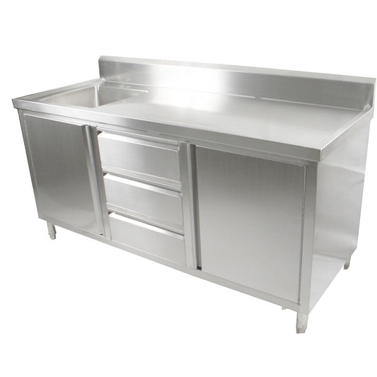 SC-6-2100L-H Cabinet with Left Sink FED