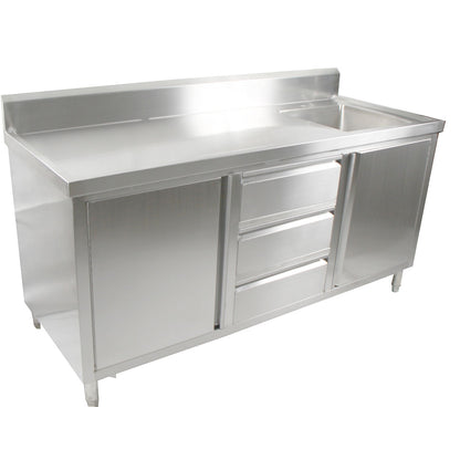 SC-7-1800L-H CABINET WITH LEFT SINK
