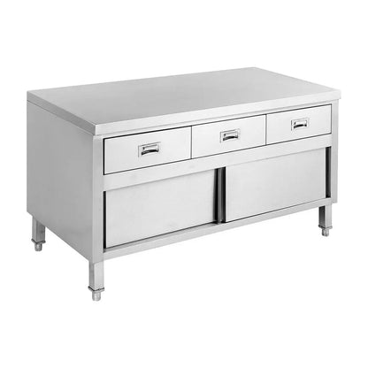 Modular System Bench Cabinet with 3 Drawers & Doors - SKTD6-1500 FED
