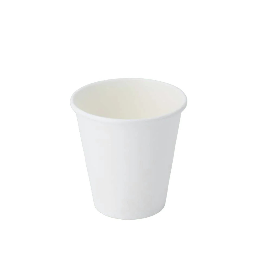 PakMax White 8oz 80mm Single Layer Hot Paper Cup - SLHPC-80-8W