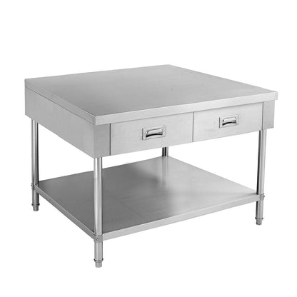 Industrial Work Bench with Multiple Drawers and Undershelf Storage for Workshop - 700mm Deep FED