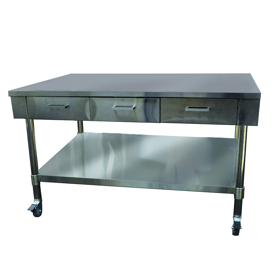 Work Bench with Drawers and Under Shelf - Heavy-Duty Industrial Utility Workbench