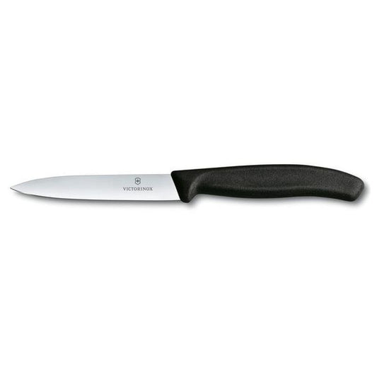 Paring Knife, Straight Edge 10cm - Black