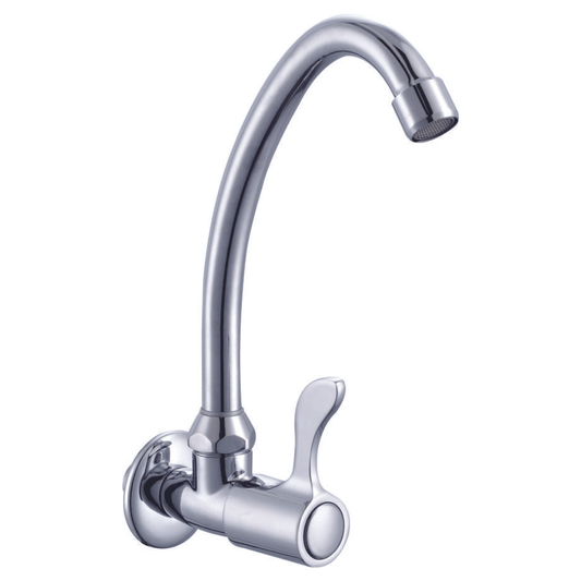 Wall Mounted Gooseneck Faucet with Front Handle T20139L