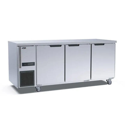 Thermaster Stainless Steel Triple Door Workbench Freezer - TS1800BT-3D FED
