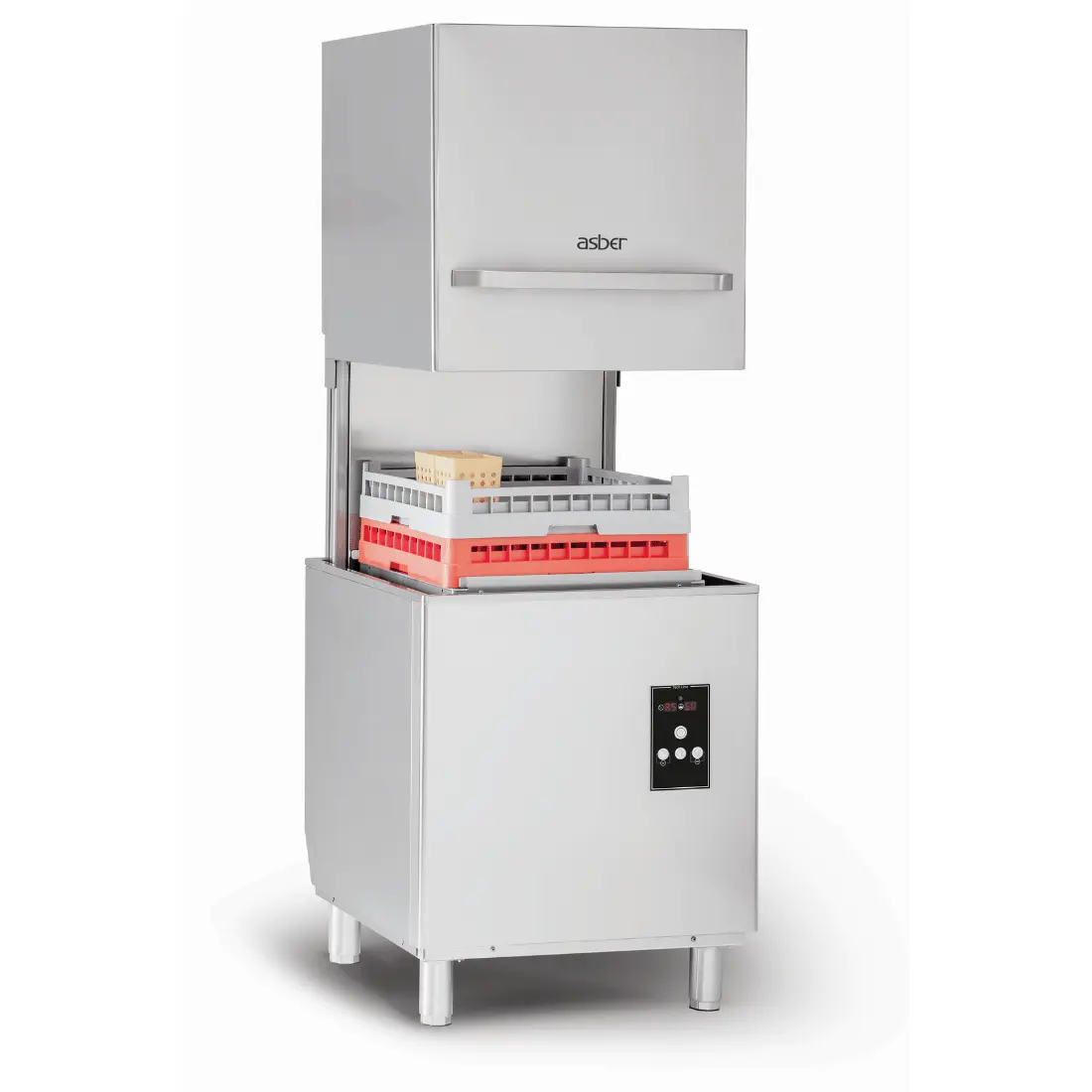 Asber Tech Line Pass-through Hood Type Dishwasher - GE-H500DD FED