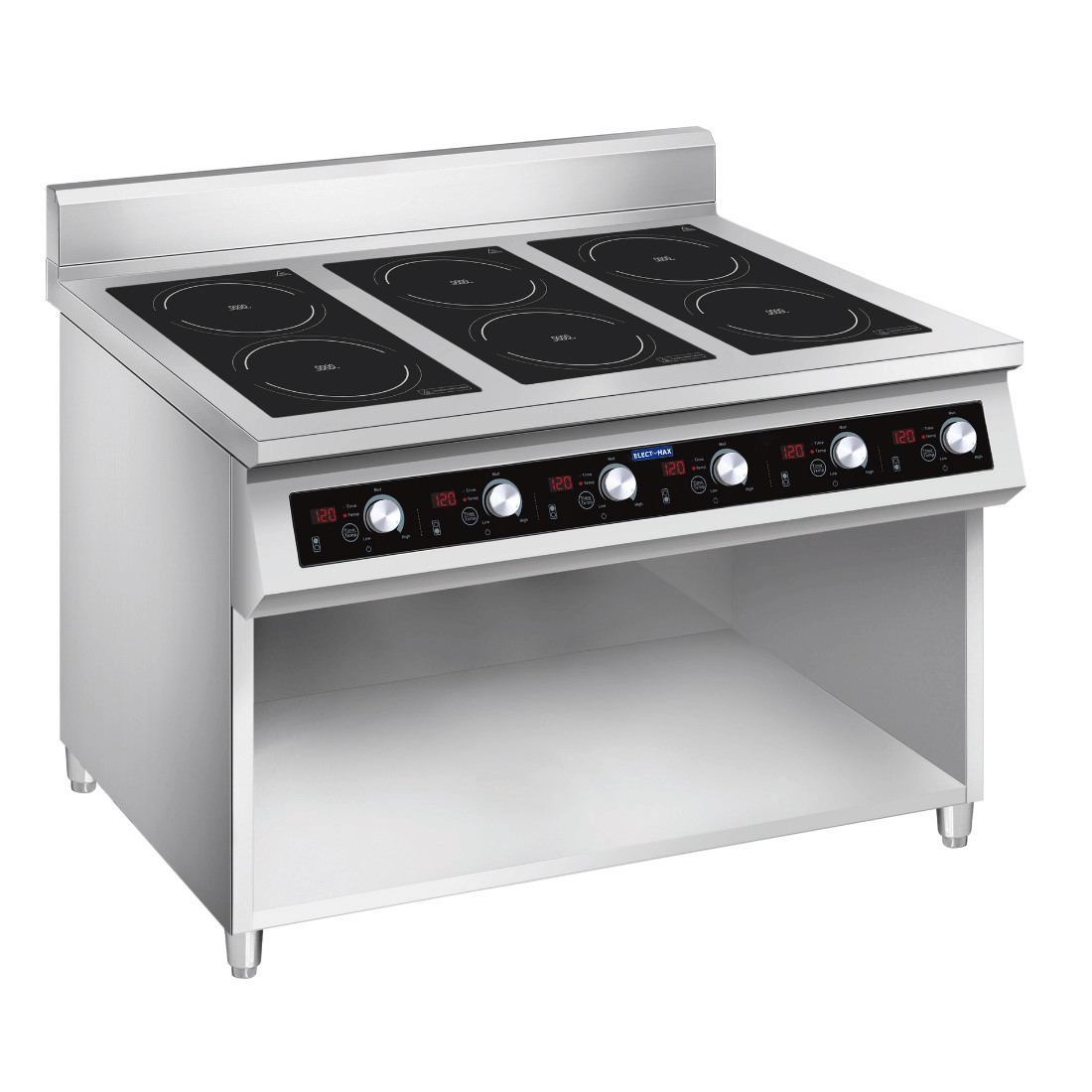 ElectMax 900 Series Induction 6 Burner Cooker with Splashback EIC9-1200P FED