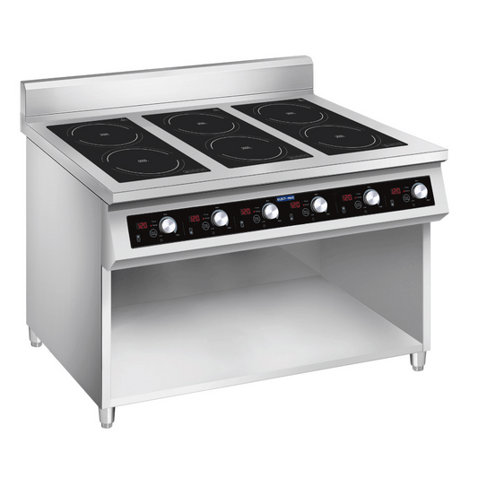 ElectMax 900 Series Induction 6 Burner Cooker with Splashback EIC9-1200P FED
