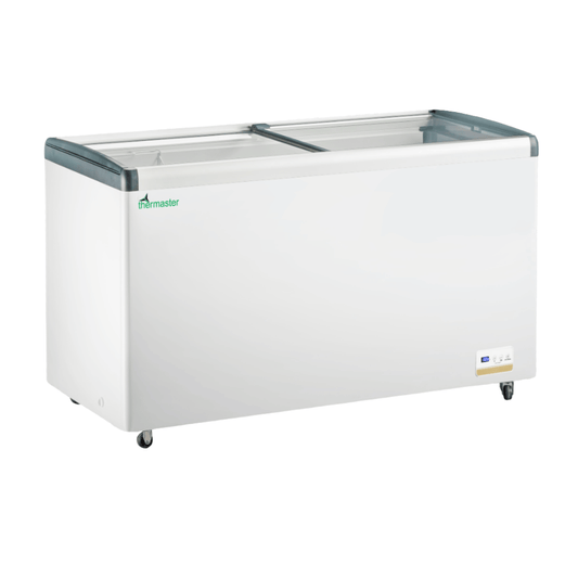 Thermaster 456L Chest Freezer with Flat Glass Sliding Lids - WD456G FED