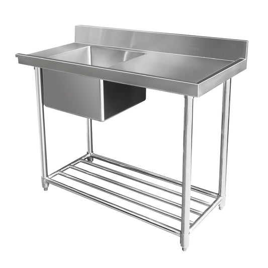 Product image of Mixrite WSS17165R Stainless Steel Dishwasher Single Inlet Sink W1200 X D700 X H900 Ws