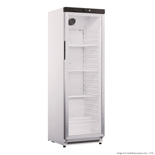 Stainless Steel Upright Static Display Fridge XR400SG