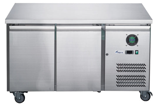 2NDs: FED-X S/S Two Door Bench Fridge - XUB7C13S2V-QLD290