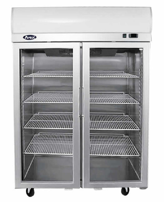 Product image of Atosa YCF9408 Top Mounted Double Door Glass Freezer