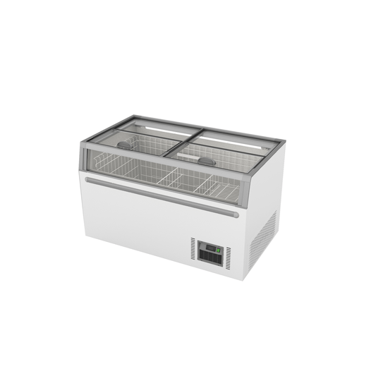 Supermarket Island Freezer with Glass Sliding Lids ZCD-L145G